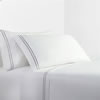 350 Thread Count Embroidered Stripe Sheet Set - Gray