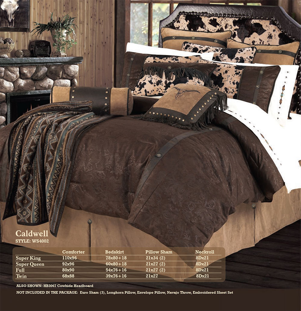 pungo ridge caldwell faux leather tooled bedding set pungo ridge caldwell faux leather tooled bedding set