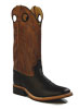 Men's Broad Square Toe Boots - Tan Canyon Shaft / Black Foot