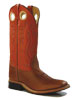 Men's Broad Square Toe Boots - Orange Shaft / Sandra Foot
