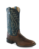 Old West® Men's Broad Square Toe Boots - Rust/Blue