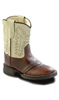 Jama Old West� Comfort Wear™ Western Boots in Toddler's Oiled Rust/Oyster