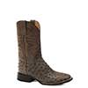 Roper Men's Oliver Full Quill Ostrich Square Toe Boots - Brown