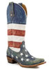 Roper Ladies Distressed American Flag Boots