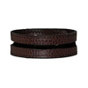 Stetson Leather Cutout Bracelet - Dark Brown