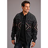 Stetson Men's Horizontal Aztec Cardigan - Grey