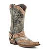 Stetson Men's Sundance Kid Outlaw Harness Boots - Washed Black