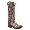 Stetson Ladies Adeline Embroidered Snip Toe Boots - Brown
