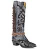 Stetson Ladies Ande Suede Snip Toe Boots - Black/Brown