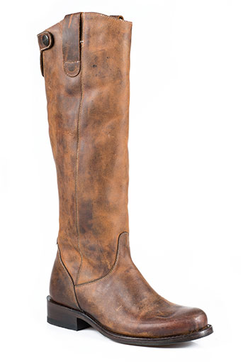 Stetson Ladies Dover Tall Fashion Boots - Burnished Brown