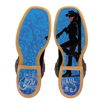 Tin Haul Ladies Bandida Boots w/Wild Rag Sole #2