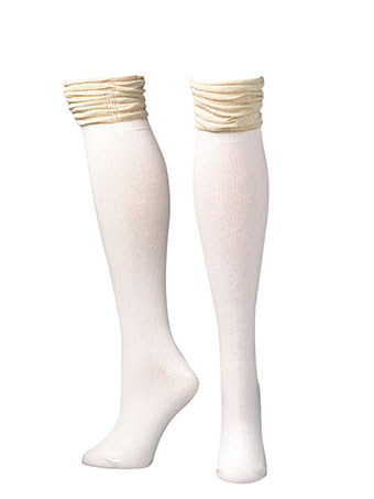 Blazin' Roxx Knee High Fashion Boot Socks - Cream
