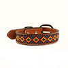 Nocona Aztec Ribbon Inlay Pet Collar -Tan