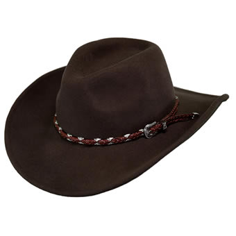 Outback Wallaby Hat - Brown/Size Small