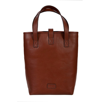 Scully Leather Wine Bag - Brown #2
