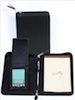 Soft Plonge Leather Zip Writing Pad w/Smart Phone Case