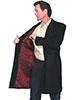 Men's WAH MAKER 100% Wool Frock Dragon Coat - Black