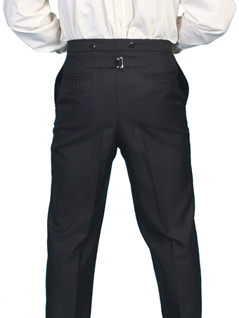 Men's WAH MAKER Solid Wool Blend Pants - Black #2