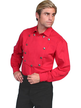 Men's WAH MAKER Brushed Twill Bib Shirt - Red