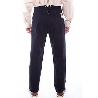 Men's WAH MAKER Cotton Herringbone Pants - Black #2