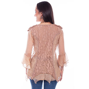 Scully Honey Creek Crochet Lace Top - Natural #2