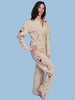 Scully� Ladies' Khaki Sweat Jacket w/Studs & Floral Embroidery