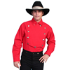 Scully Men's RangeWear Bib Front Shirt - Red
