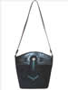 Scully® Boar Suede Handbag w/Beads & Fringe - Black
