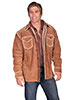 Men's Antelope Boar Suede Shearling Shirt