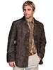 Scully® Men's Brown Calf Suede Car Coat