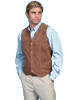 Scully® Men's Boar Suede Vest - Cafe Brown