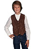 Scully Kid's Boar Suede Vest - Espresso