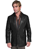 Scully Men's Lambskin Western Blazer - Black