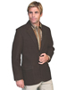 Scully Men's Buffed Calf Western Blazer - Brown