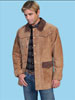 Men's Boar Suede Car Coat - Cafe Brown