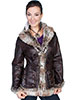 Scully� Ladies' Faux Leather Jacket w/Pockets - Dark Brown