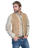 Men's Boar Suede Fleece Vest - Tobacco