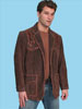 Men's Boar Suede Blazer - Chocolate