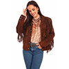 Scully Ladies Suede Fringe Jacket - Cafe Brown