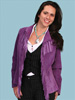 Ladies' Boar Suede Jacket w/Fringe