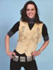 Ladies' Boar Suede Vest w/Conchos & Fringe