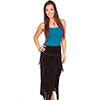 Scully Ladies Boar Suede Skirt - Black