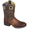 Smoky Mountain Children's Luke Western Boots - Brown Embossed