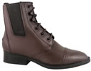 Children's Paddock Leather Lace Riding Boot - Brown