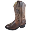 Smoky Mountain Youth's Annie Leather Western Boot - Brown