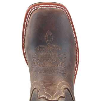 Smoky Mountain Youth's Rancher Square Toe Boot - Oiled Brown #2