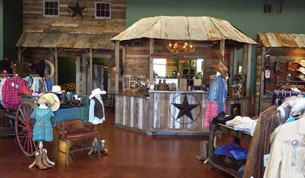 Pungo Ridge Checkout Counter, Hat Bar and Dressing Rooms