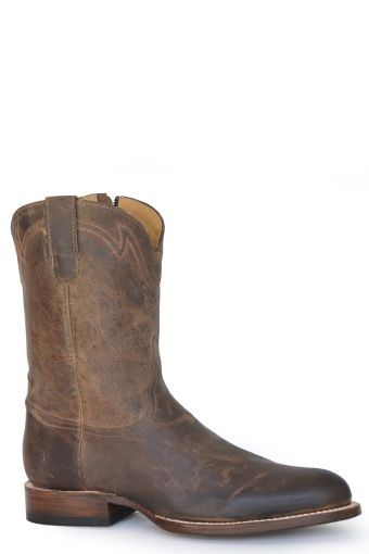 Stetson Men's Rancher Zip Roper Boots - Oily Brown