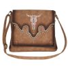 Catchfly Crossbody Concealed Carry Bag w/Embroidered Cow Skull
