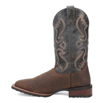Laredo Men's Smoke Creek Leather Boots - Tan/Denim #3